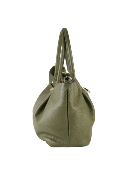 Geanta Piele Naturala Eva Verde Olive