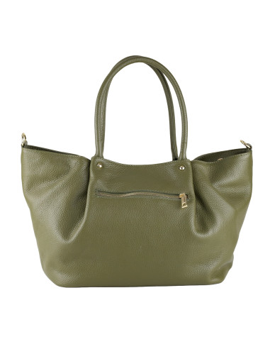 Geanta Piele Naturala Eva Verde Olive
