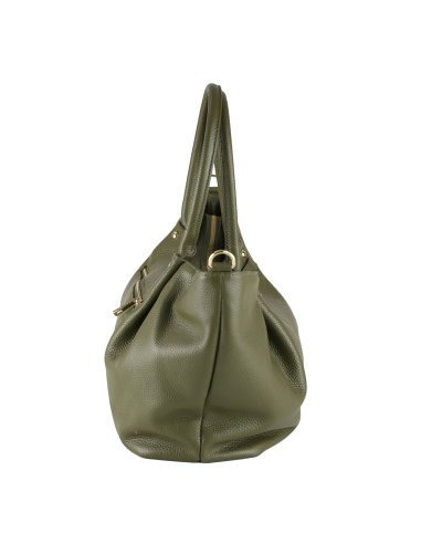 Geanta Piele Naturala Eva Verde Olive