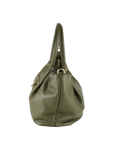 Geanta Piele Naturala Eva Verde Olive