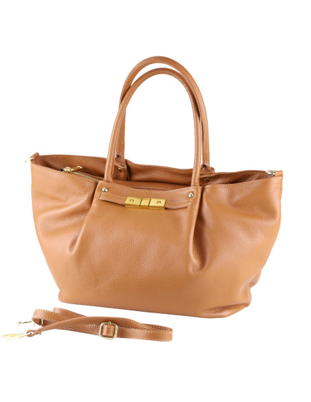 Geanta Piele Naturala Eva Camel