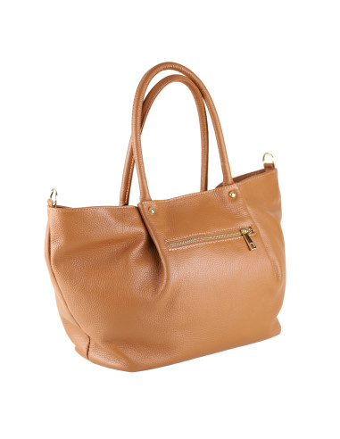 Geanta Piele Naturala Eva Camel