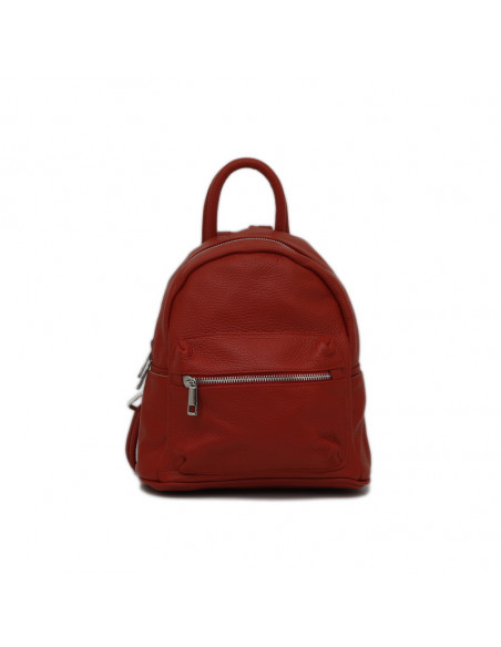 Rucsac Piele Naturala Qiruka rosu