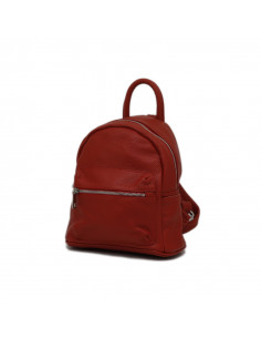 Rucsac Piele Naturala Qiruka rosu