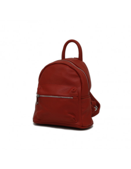 Rucsac Piele Naturala Qiruka rosu