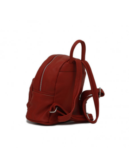 Rucsac Piele Naturala Qiruka rosu