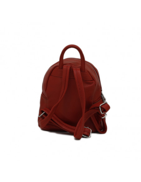 Rucsac Piele Naturala Qiruka rosu