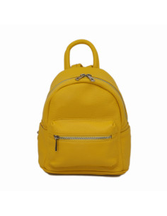 Rucsac Piele Naturala Qiruka galben 2