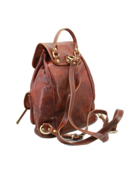 Rucsac Piele Naturala Egypte maro roscat
