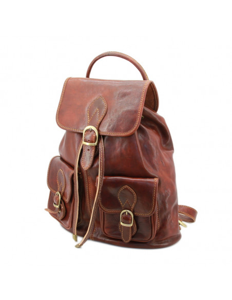 Rucsac Piele Naturala Egypte maro roscat