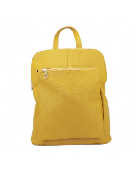 Rucsac Piele Naturala Venture galben