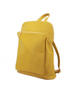 Rucsac Piele Naturala Venture galben