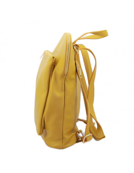 Rucsac Piele Naturala Venture galben