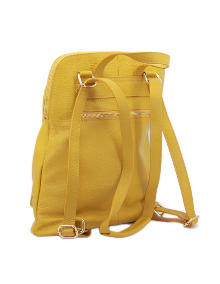 Rucsac Piele Naturala Venture galben