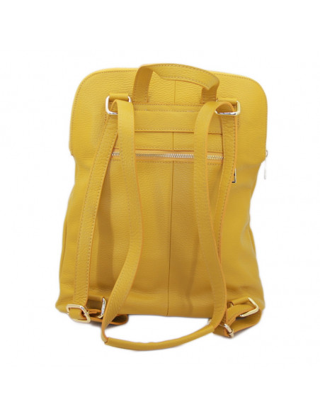 Rucsac Piele Naturala Venture galben