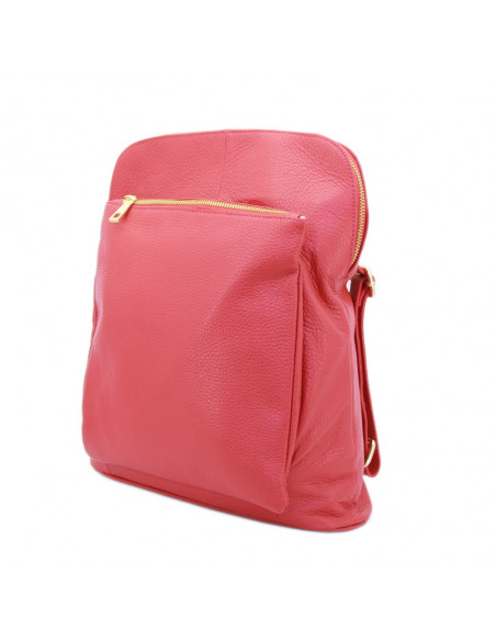 Rucsac Piele Naturala Venture rosu