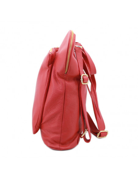 Rucsac Piele Naturala Venture rosu