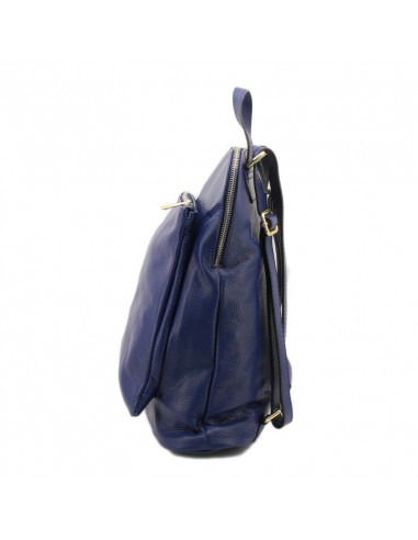 Rucsac Piele Naturala Venture albastru electric