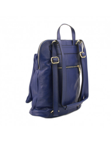 Rucsac Piele Naturala Venture albastru electric