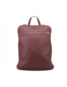 Rucsac Piele Naturala Venture bordo 2