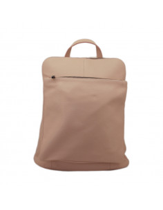 Rucsac Piele Naturala Venture roz pudra 2