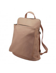 Rucsac Piele Naturala Venture roz pudra