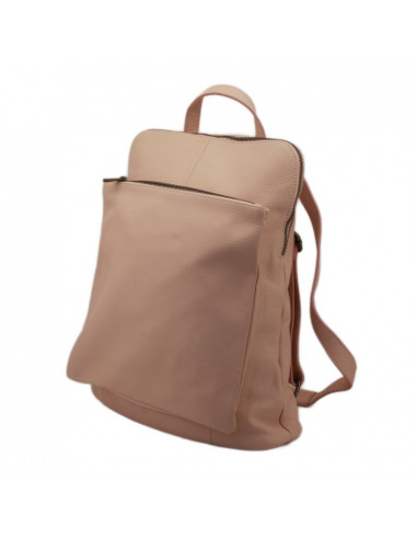 Rucsac Piele Naturala Venture roz pudra
