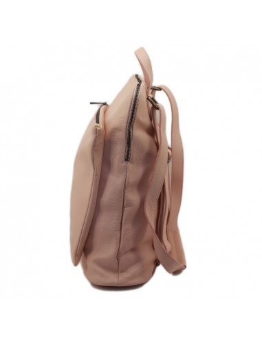 Rucsac Piele Naturala Venture roz pudra