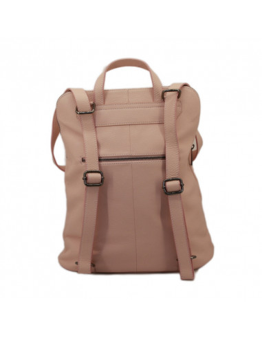 Rucsac Piele Naturala Venture roz pudra