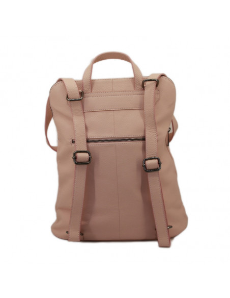 Rucsac Piele Naturala Venture roz pudra
