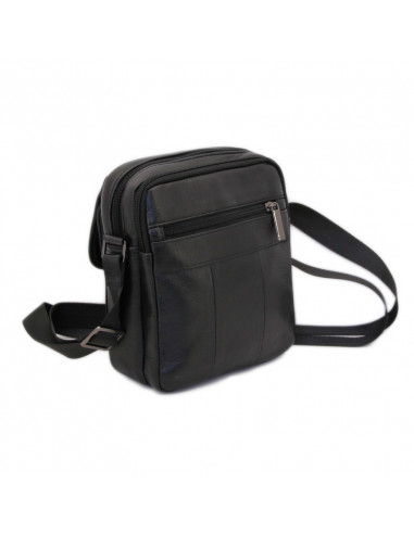 Borseta Barbati Piele Naturala Burn negru