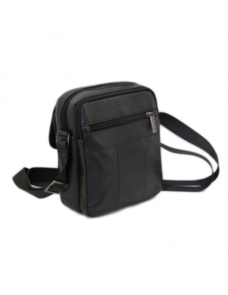 Borseta Barbati Piele Naturala Burn negru