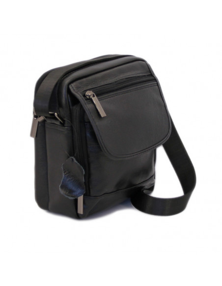 Borseta Barbati Piele Naturala Burn negru