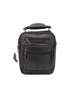 Borseta Barbati Piele Naturala Wallkill negru 2