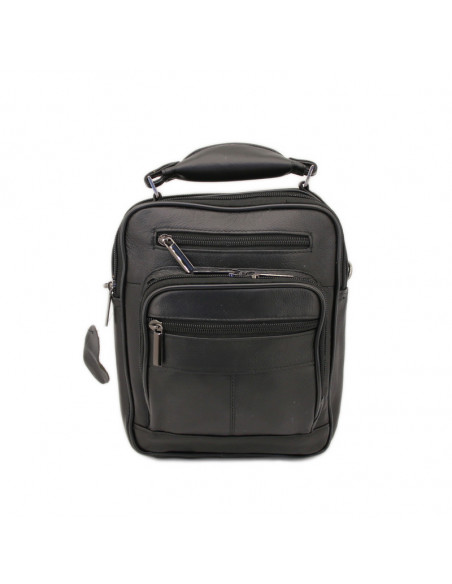 Borseta Barbati Piele Naturala Wallkill negru