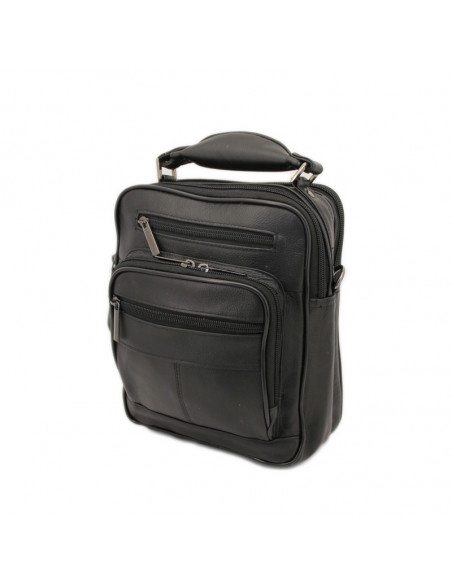 Borseta Barbati Piele Naturala Wallkill negru