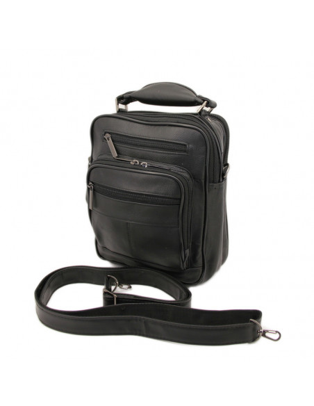Borseta Barbati Piele Naturala Wallkill negru