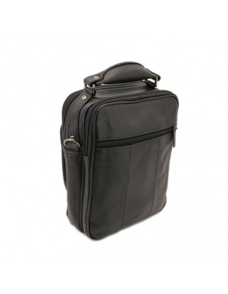 Borseta Barbati Piele Naturala Wallkill negru