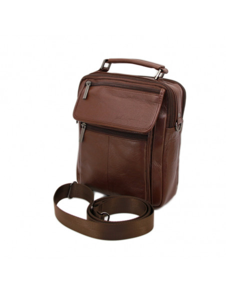 Borseta Barbati Piele Naturala Liberty maro roscat
