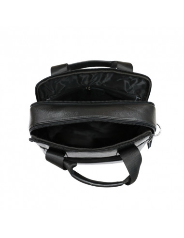 Borseta Barbati Piele Naturala Konso negru