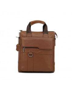 Borseta Barbati Piele Naturala  Kemba camel 2