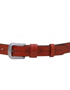 curea dama din piele naturala camel 2