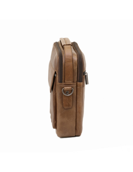 Borseta Barbati Piele Naturala Clarkston maro