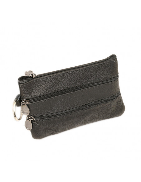 Port Chei Piele Naturala Slim Negru